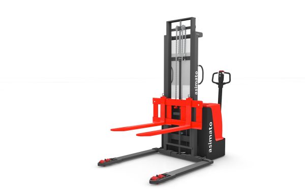 ASIMATO 1 TON 3.5 METRE TAM AKÜLÜ GENİŞ AYAKLI İSTİF MAKİNESİ - Görsel 2
